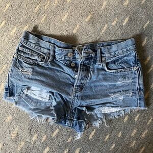 Free People Loving Good Vibration Denim Shorts
